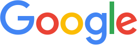 Google logo with colorful letters in blue, red, yellow, and green.
